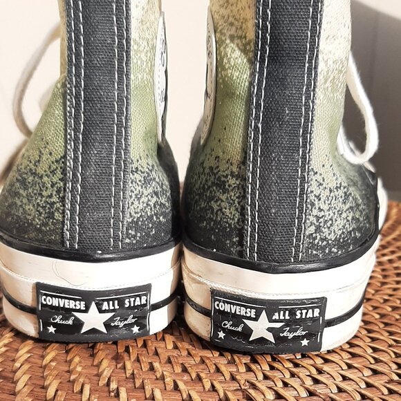Converse Chuck Taylor 70 High Top Green Ombre Basketball Shoes Unisex W-7 M-5 - Picture 5 of 10